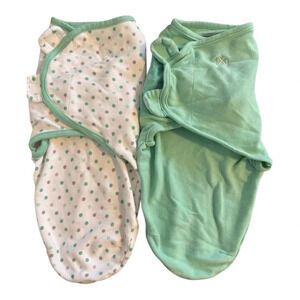 SwaddleMe Green and Polka Dot Sleep Sacks
